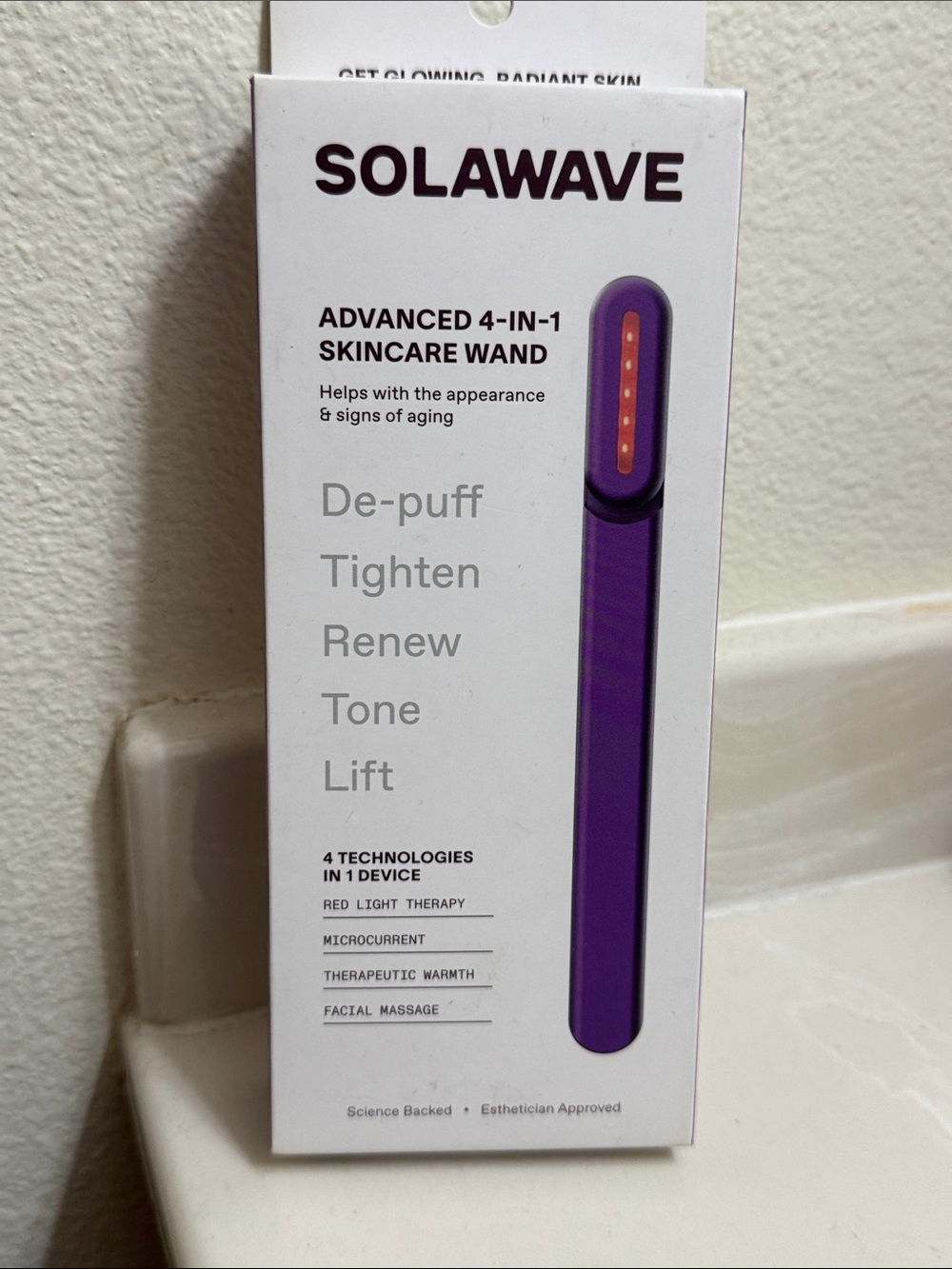 SOLAWAVE Advanced 4-in-1 Skincare Wand - Purple